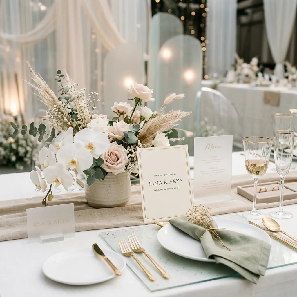 Garden ceremony setup